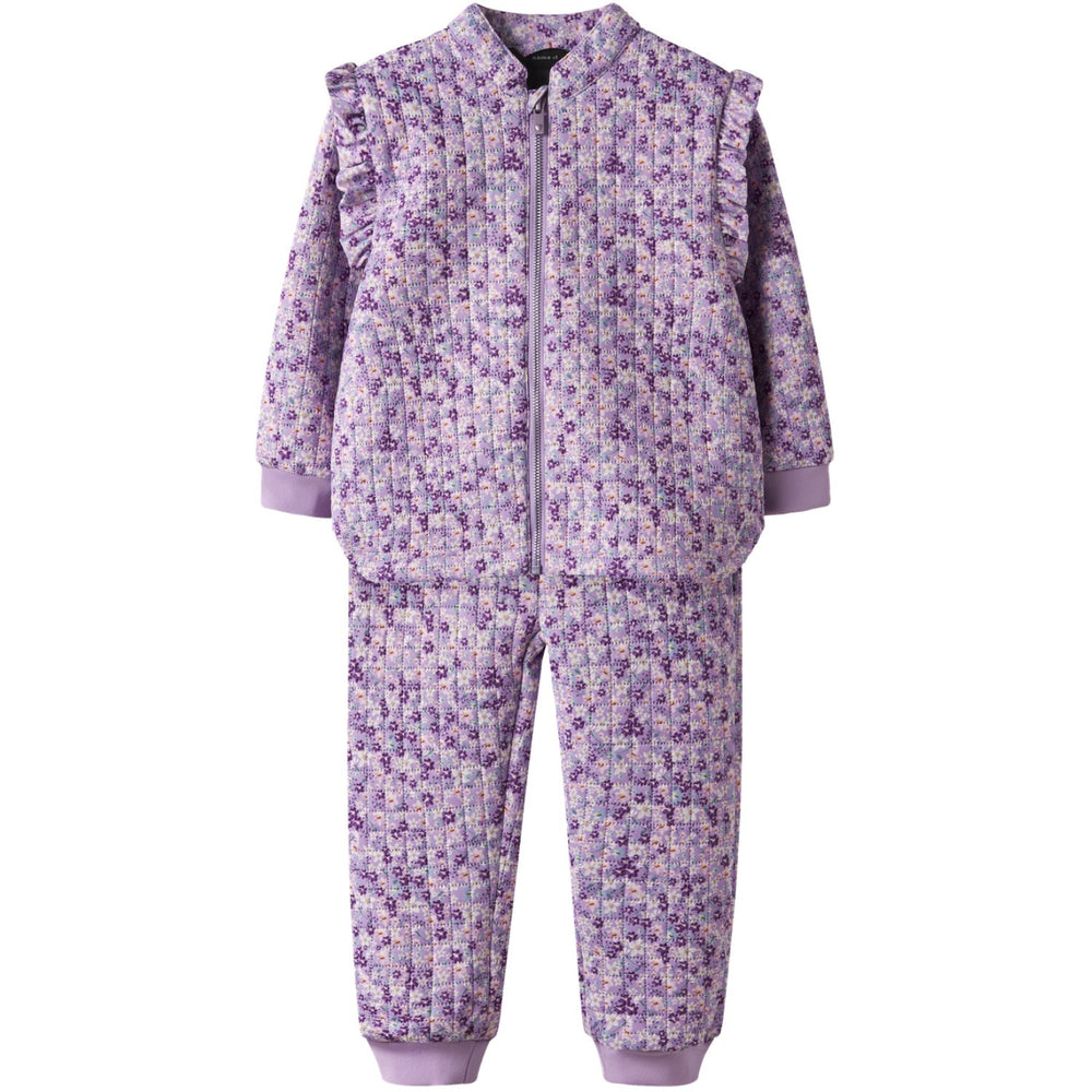 Køb Name It Violet Tulle Nmfmoon Quiltet Termosæt Aop 1Fo