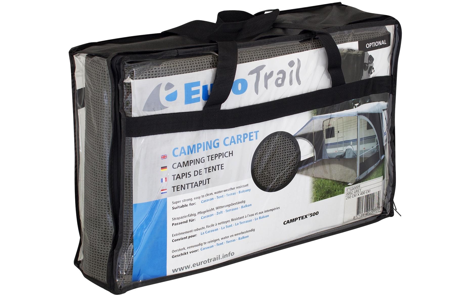 Zeltteppich Camptex 250 cm x 400 cmBequemer Teppich für Campingausflüge