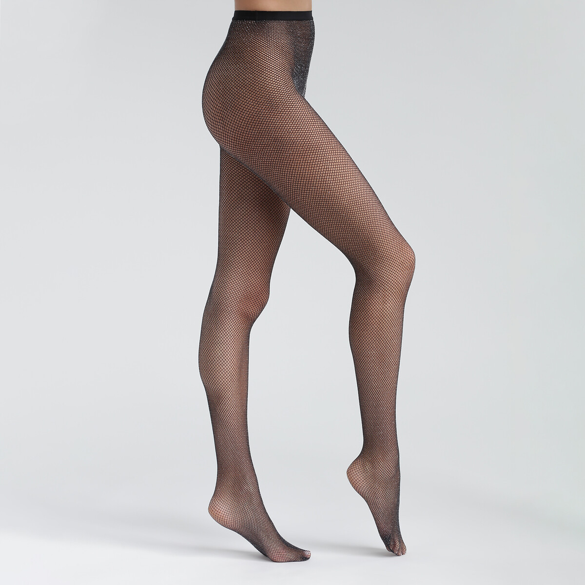 DIM<br>Calcinha em nettricot lurex 83 deniers