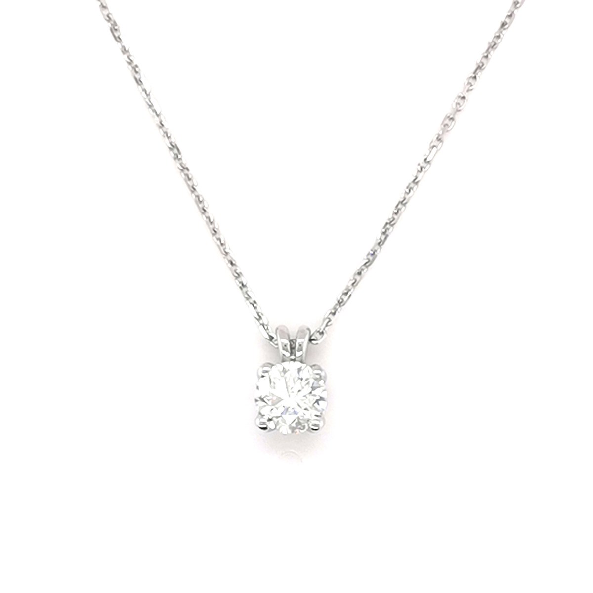 Collier Brillaxis solitaire diamant or 18 carats0.50 ct