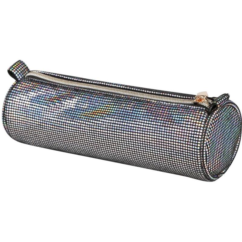 Trousse disco ronde Ø7x22 cm - Disco noir