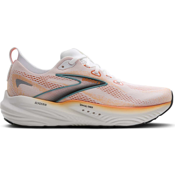 Chaussure running BROOKS GLYCERIN 22 WHITE/ORANGE/GREEN BLUE SLATE