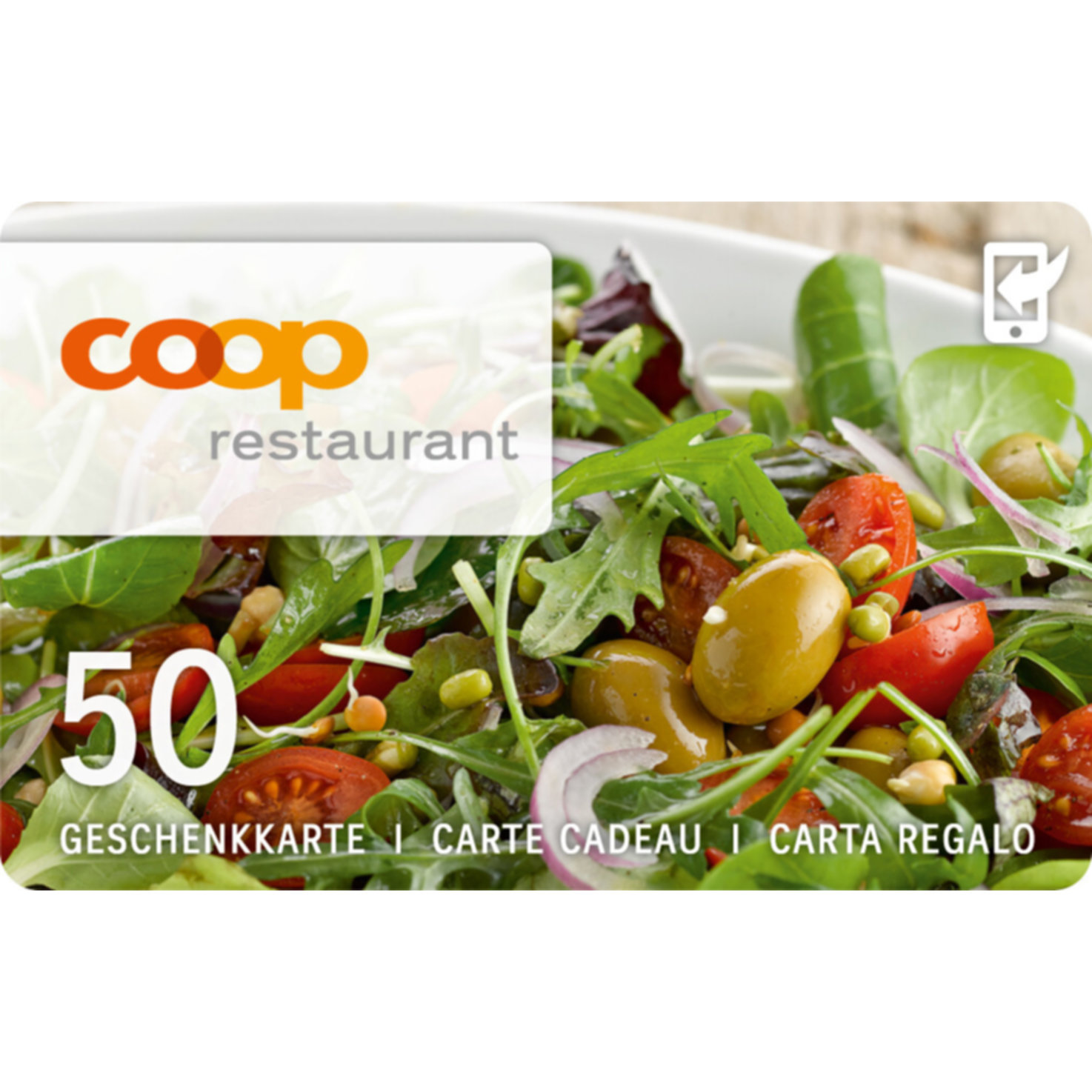 Geschenkkarte Restaurant CHF 50