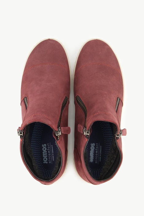 Jomos Leder-Sneaker, Nappaleder, Zipper, Weite H