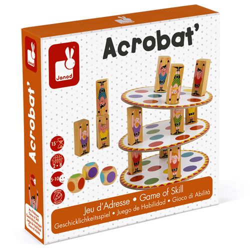 Janod behendigheidsspel acrobaten toren