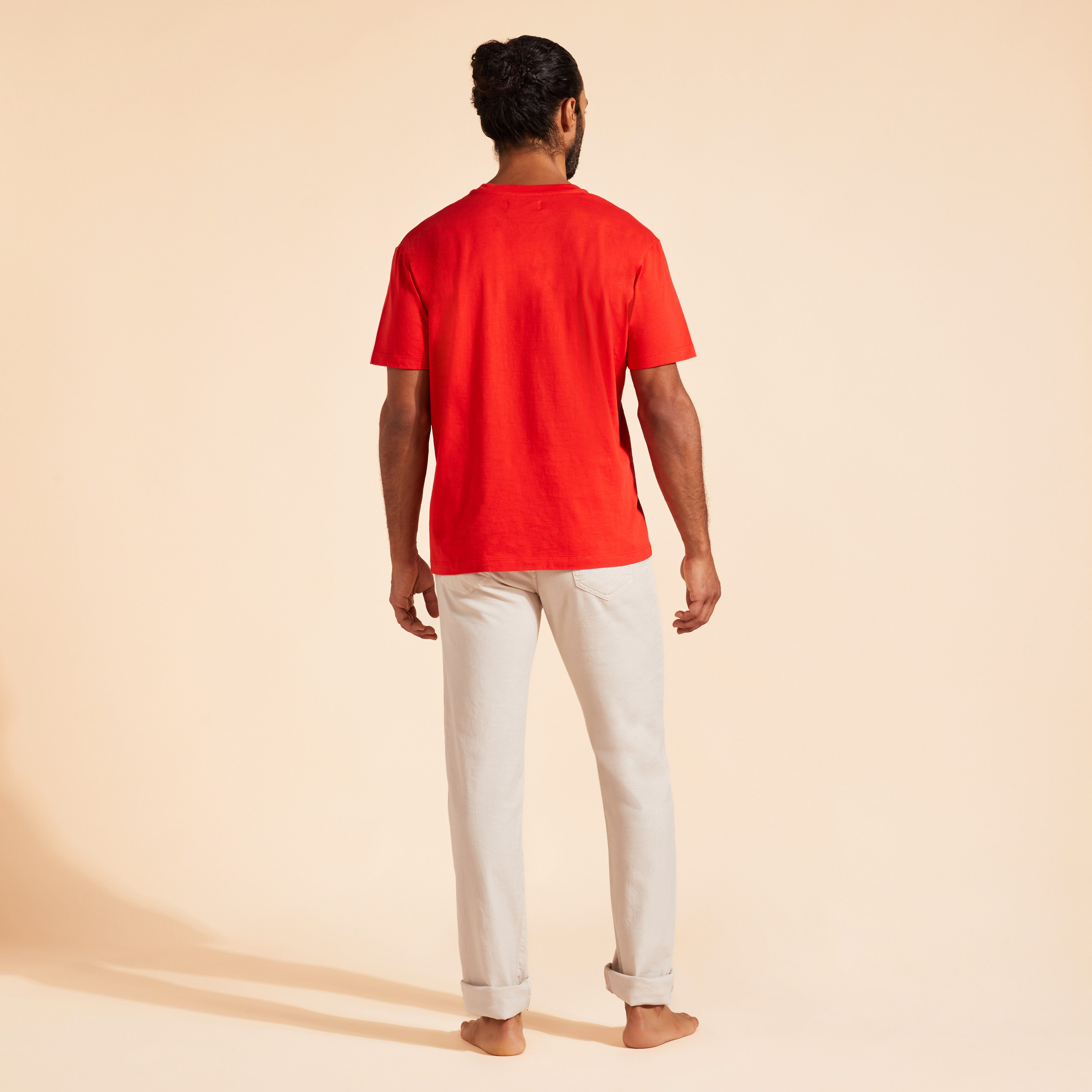 T-Shirt en Coton Imprimé Logo Tortue Homme Imprimé Logo Tortue