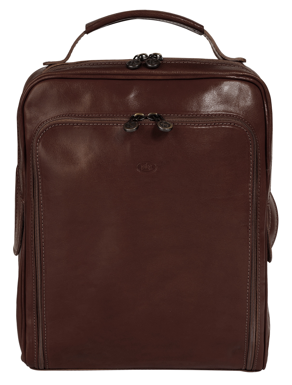 Piké Cityrucksack echt Leder, Made in Italy