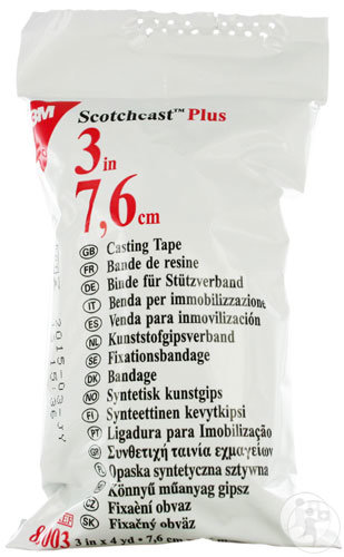 3M Scotchcast Plus Bande De Résine Blanc 7,6cm x 3,6m Pièce 1 (82003W)