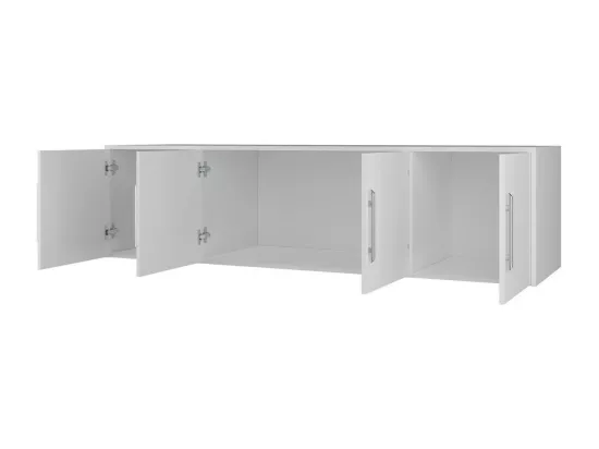 Armoire Dortivu 147, Graphite, 245x196x58cm, Portes d'armoire: Avec des charnières
