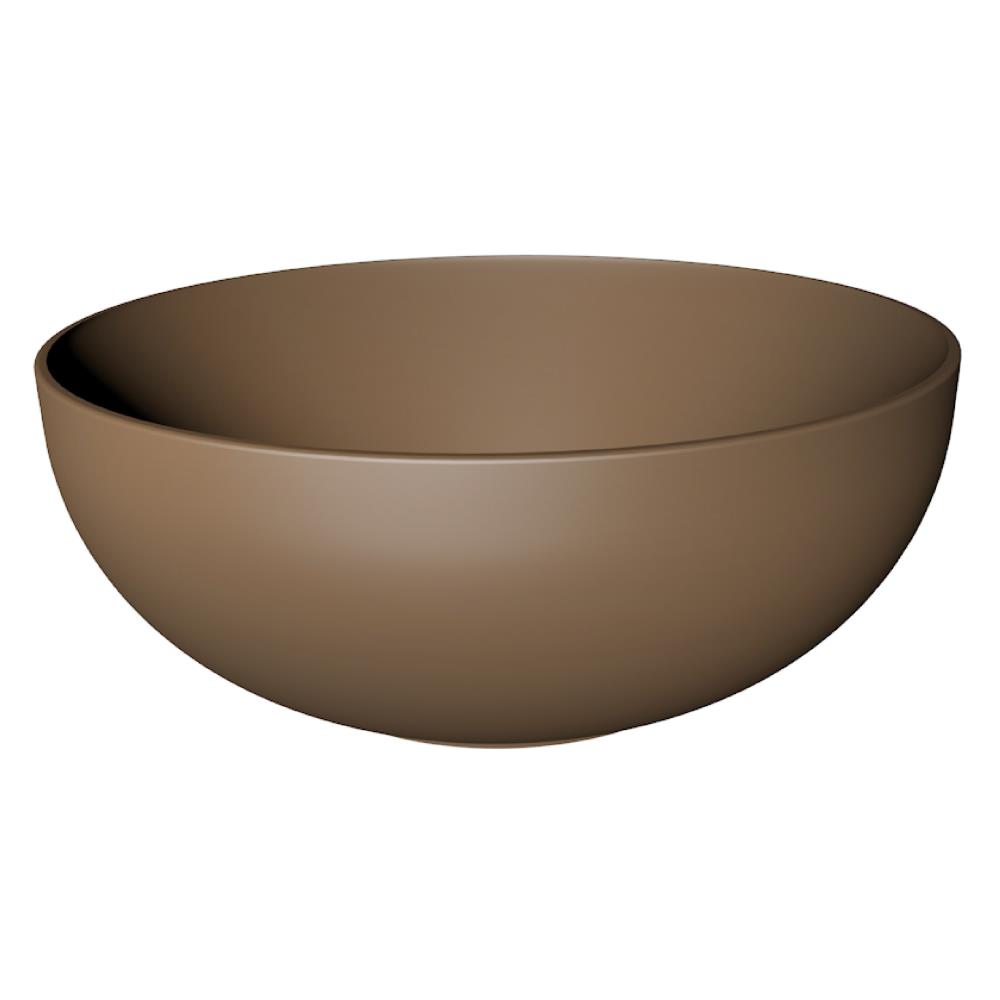Xenz George keramische waskom 37cm bruin mat
