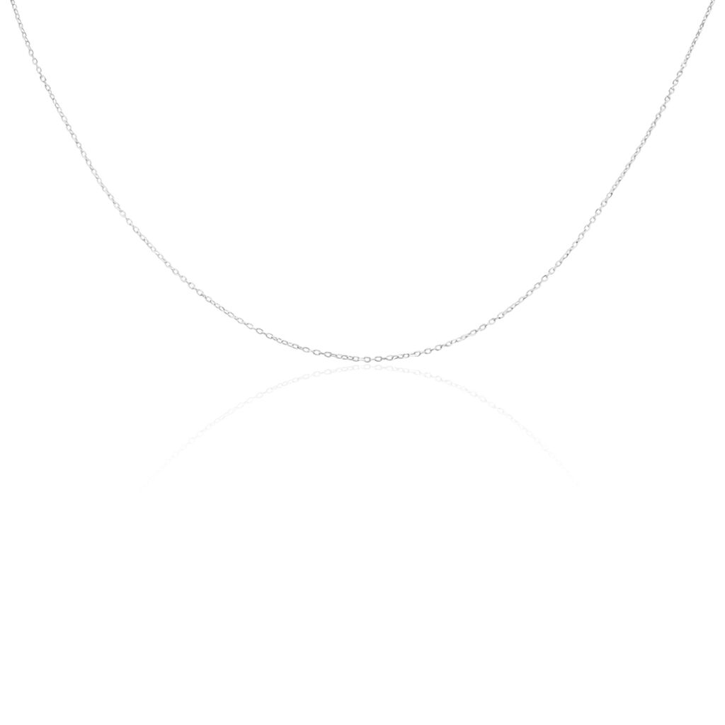 Chaîne Igoa Maille Forçat Diamantee Or Blanc