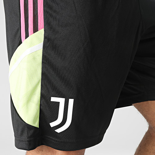 Short Jogging A Bandes Juventus HS7560 Noir