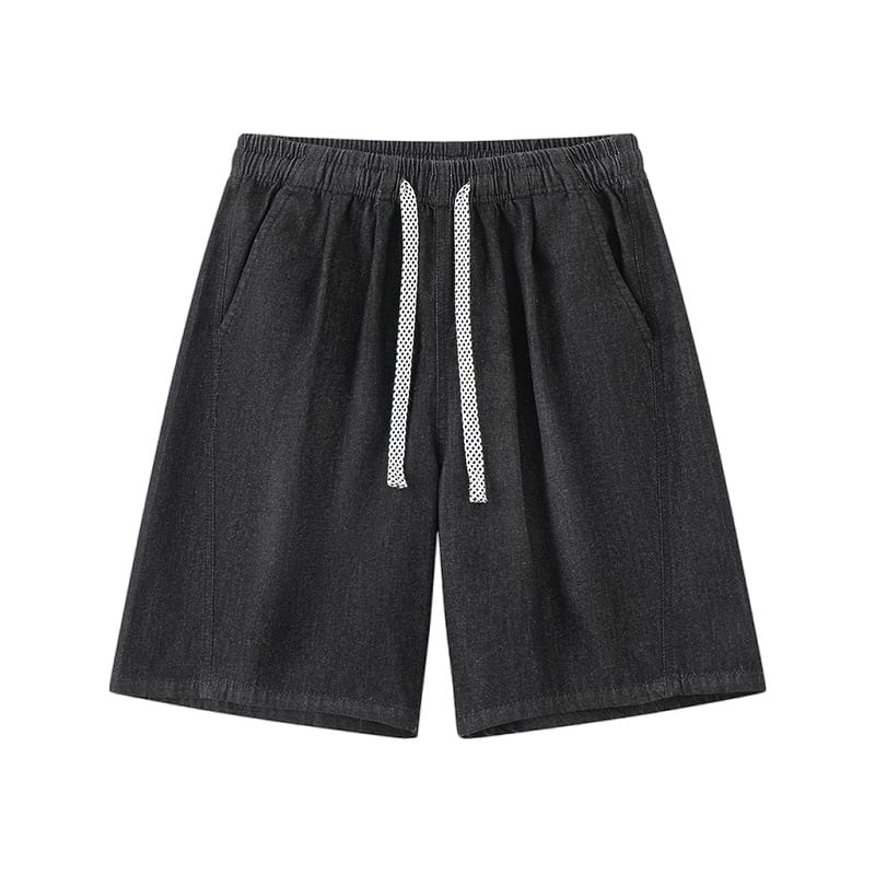 Soulcity - Mid Rise Washed Denim Shorts