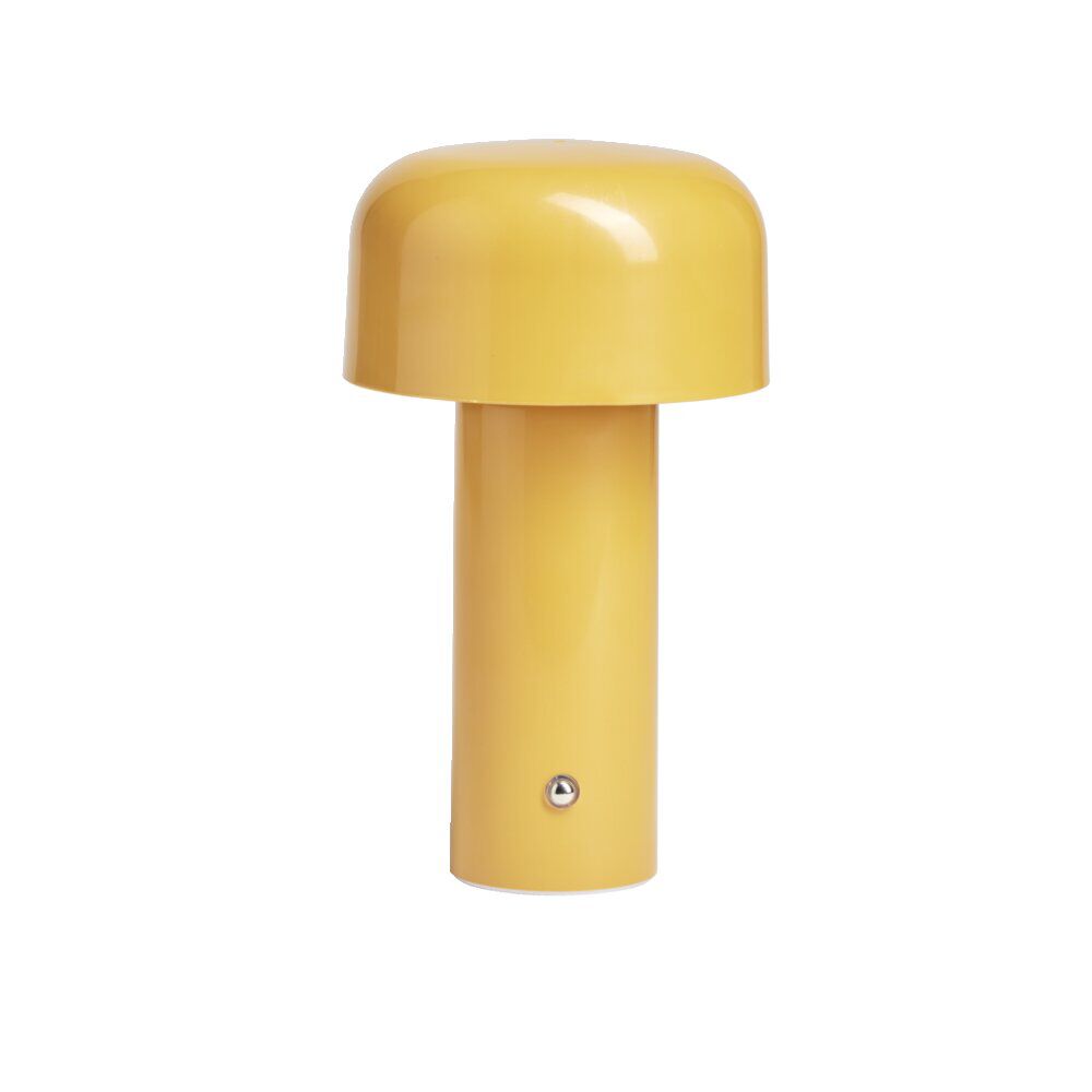 Lampe LED tactile rechargeable jaune Ø12,5xH20,5cm