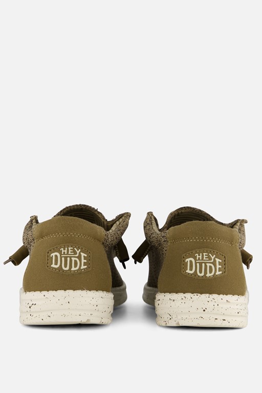 HEYDUDE Wally Sox Instappers bruin Canvas