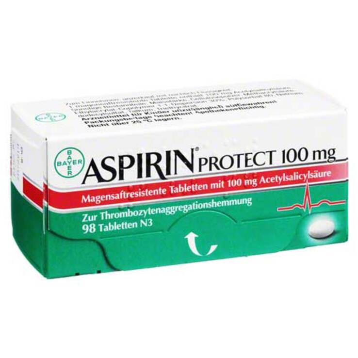 Aspirin Protect 100 mg magensaftresistent Tabletten, 98 St