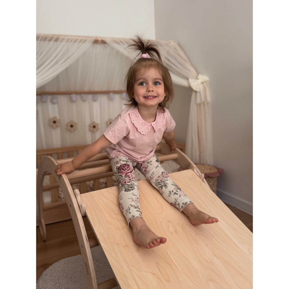 Køb Woobiboo Natural Montessori Rocker Med Beige Madras Og Slide-Climber L