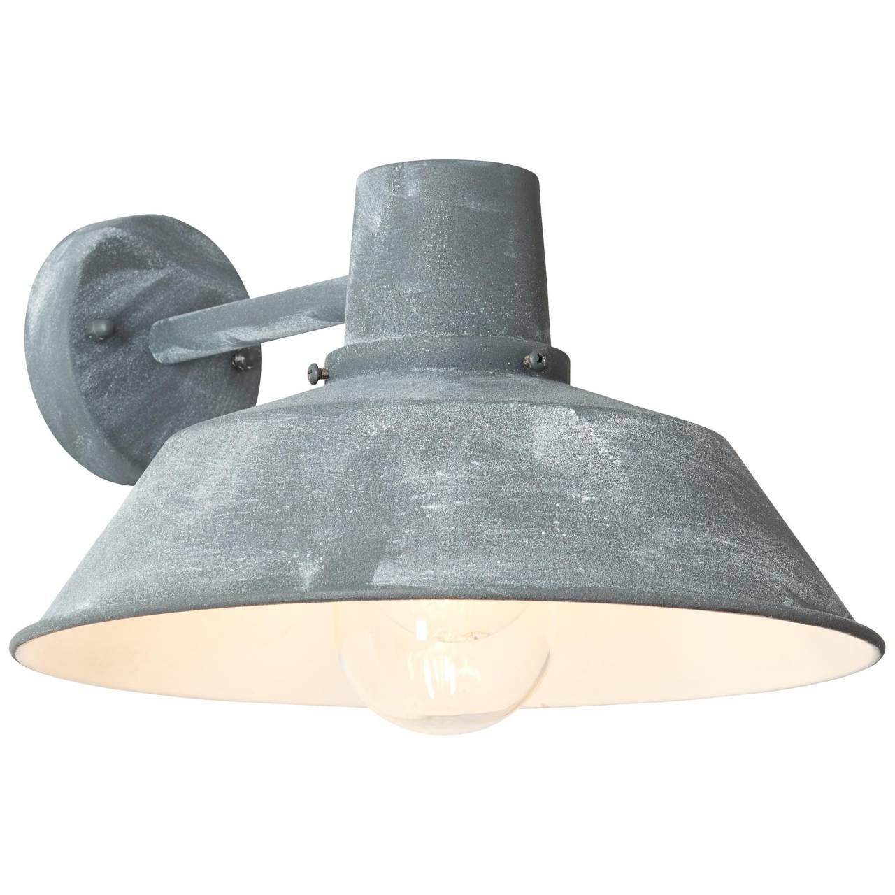 BRILLIANT Lampe Humphrey Außenwandleuchte hängend grau Beton | 1x A60, E27, 60W, geeignet für Normallampen (nicht enthalten) | IP-Schutzart: 44 - spritzwassergeschützt
