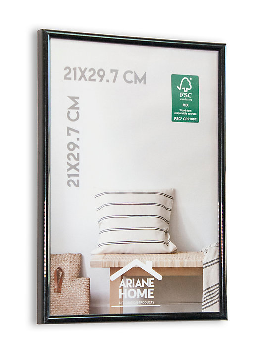 Cadre plastique gallery Ariane Home noir l.21 x H.29cm