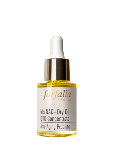 Farfalla Iris NAD+ Dry Oil Q10 Concentrate Anti-Aging Prebiotic, 15 ml