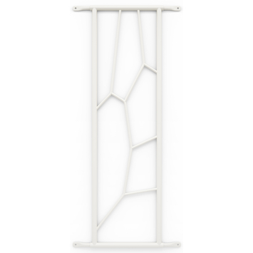 SecuBar Deco 2 Siertralie RAL 910 (Wit) 25x82,5 cm