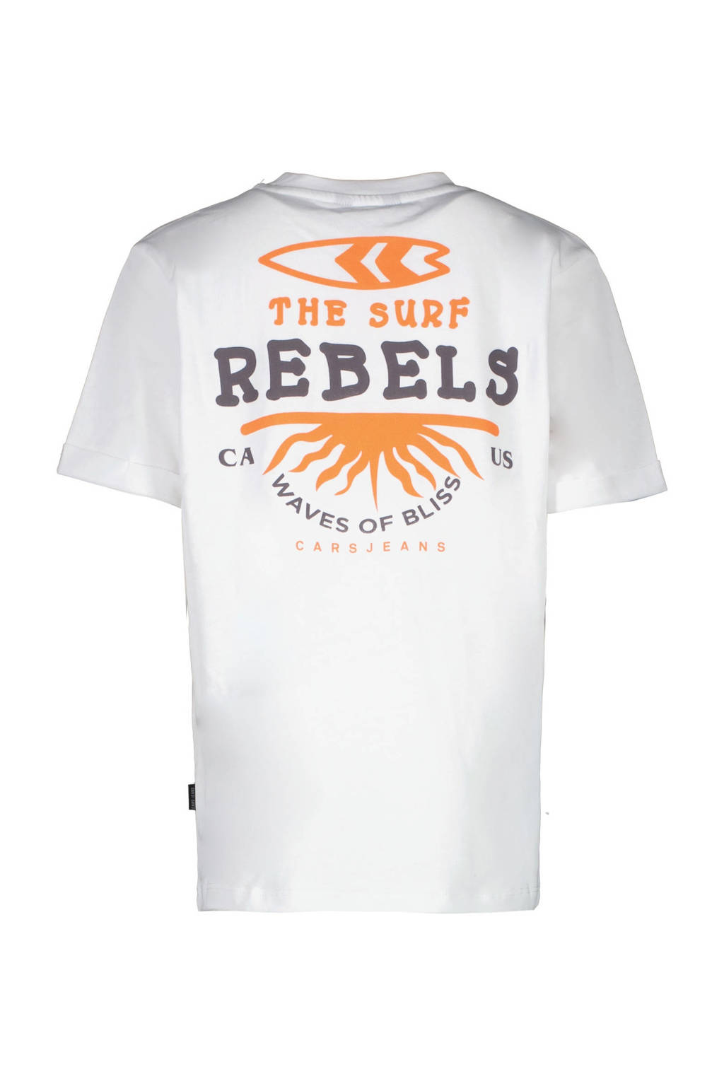 Cars T-shirt RADHEM met backprint wit