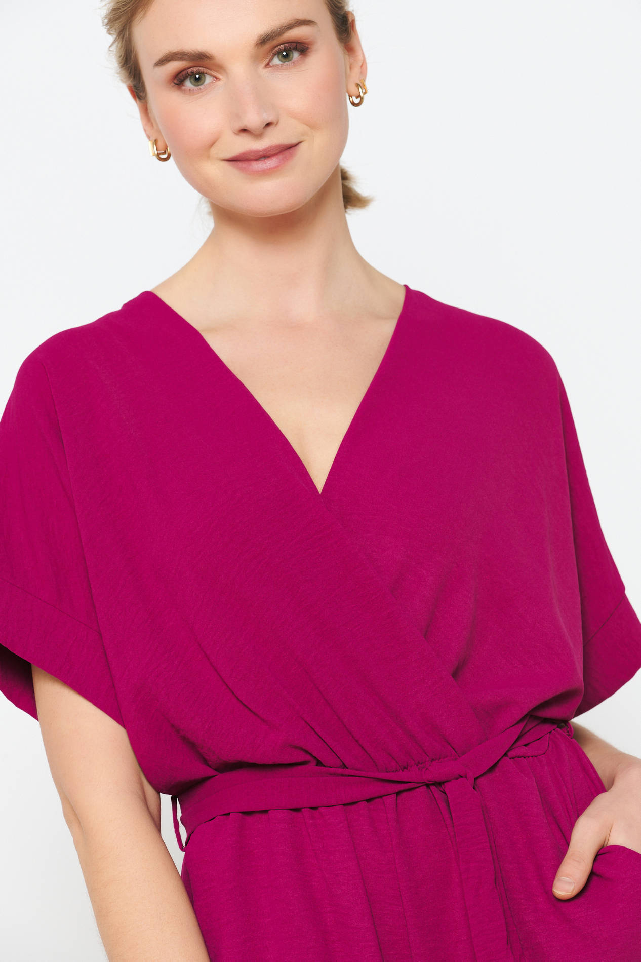 LOLALIZA jumpsuit aubergine