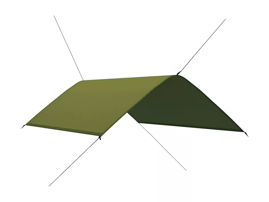 Voile d'ombrage 3x2 m Vert