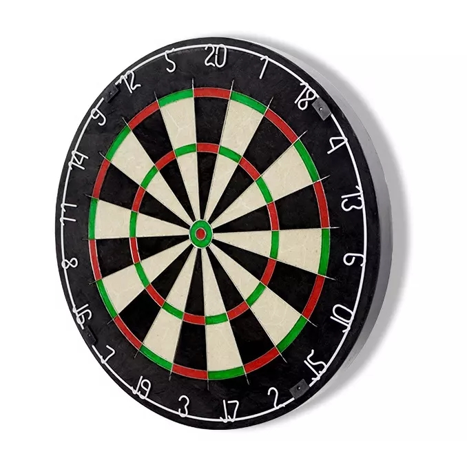 (Ø45cm) Sisal Dartscheibe Turnier Dartboard inkl. Pfeile - Bunt