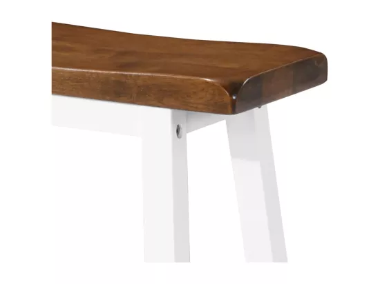 Table de bar et tabouret 3 pcs Bois massif