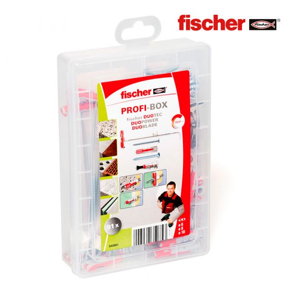 Fischer Caixa Parafusos   Buchas Profi-box - 91 Unidades - EDM96332