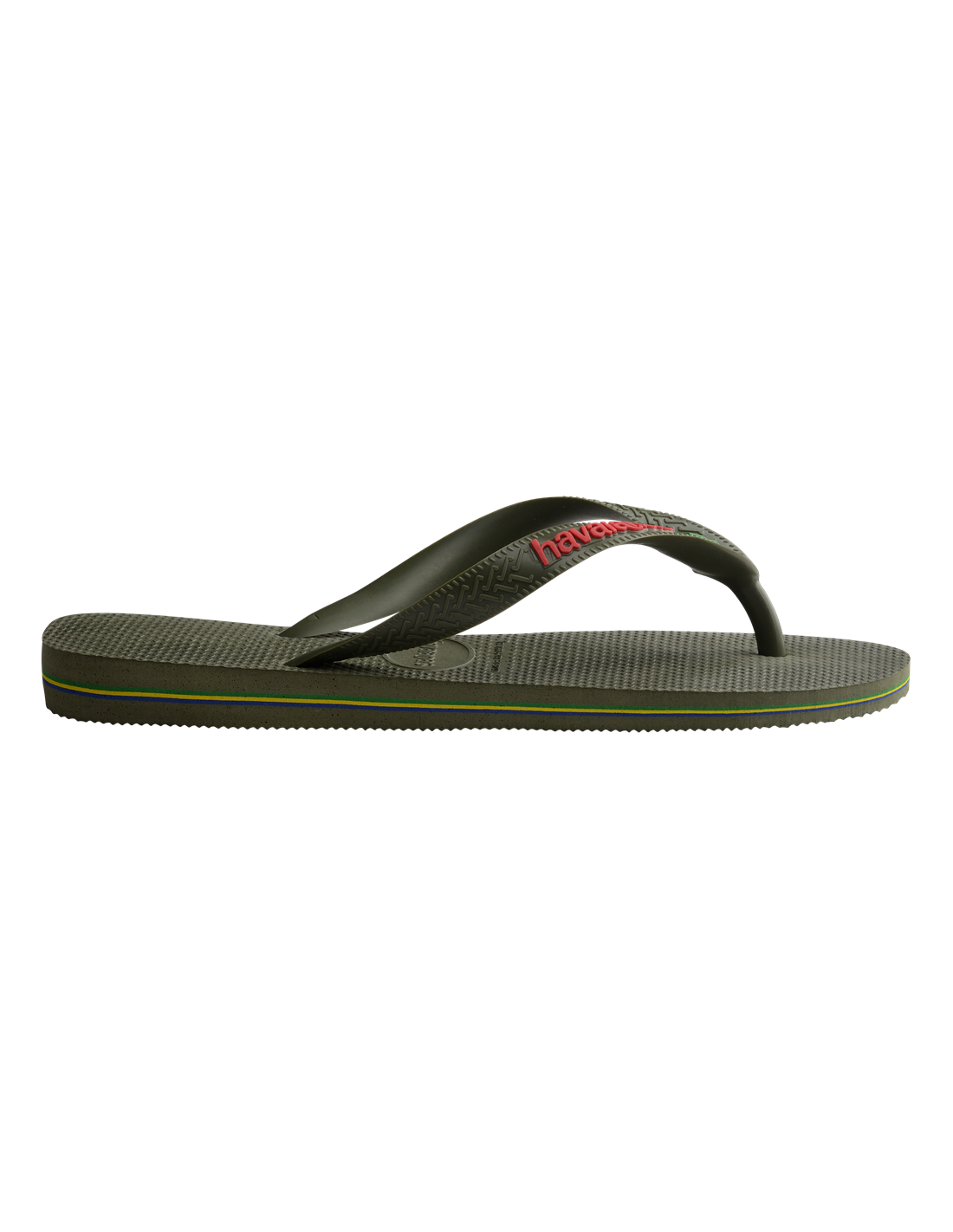 havaianas tongs mixte brasil logo kaki
