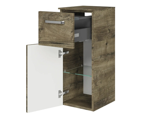 Jungborn onderkast VENTITRE BxHxD 30 x 73 cm x 33 cm Frontkleur eiken ribbeck houtdecor