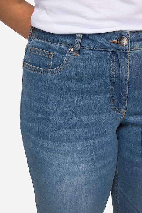 7/8-Jeans Claire, Stretchkomfort, geschnittener Saum, 5-Pocket