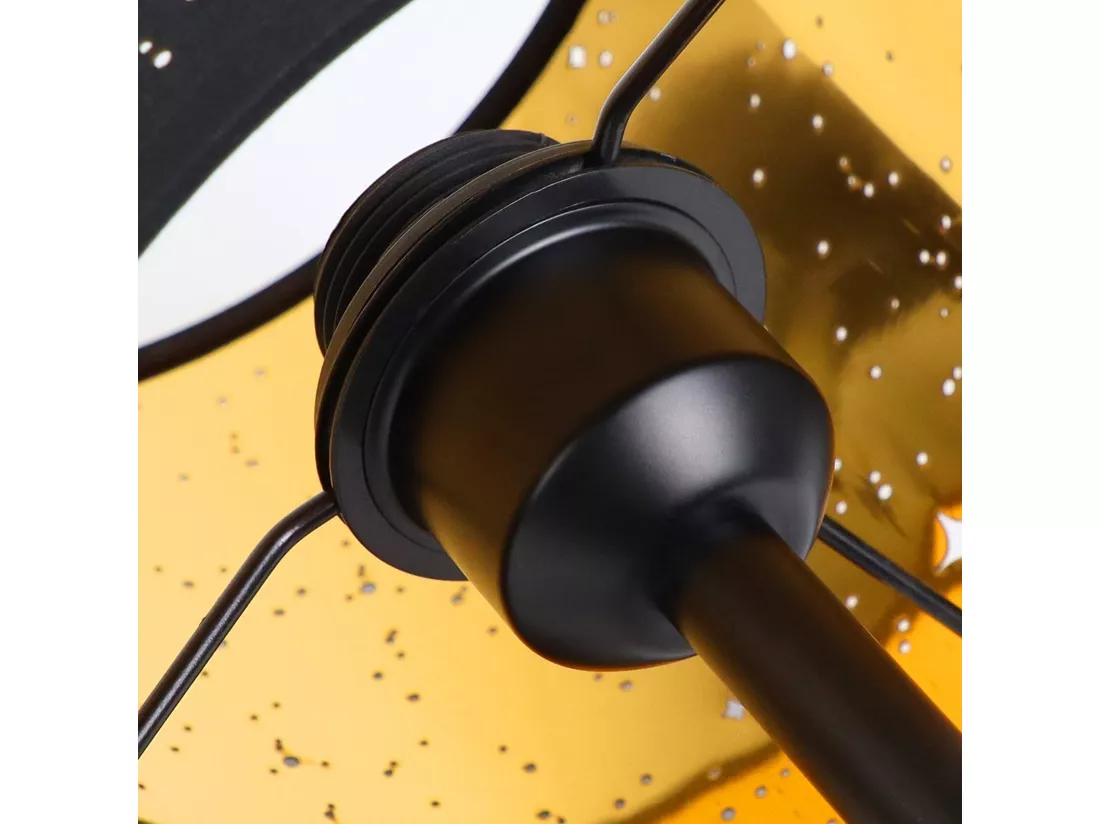 NETTLIFE Lampe de chevet vintage E27 ciel étoilé abat-jour en tissu cadeaux de Noël avec interrupteur à bascule