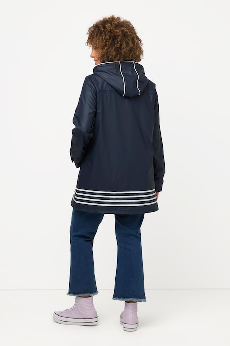 HYPRAR Regenjacke, wasserabweisend, A-Linie, Kapuze