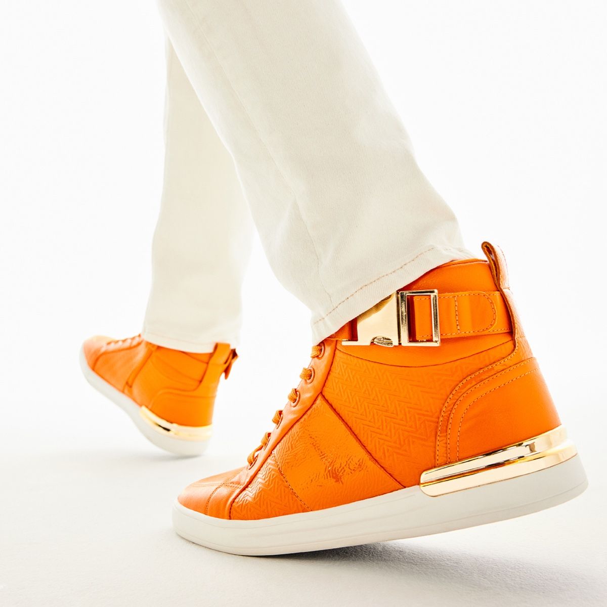 Brauerr Orange Men High top