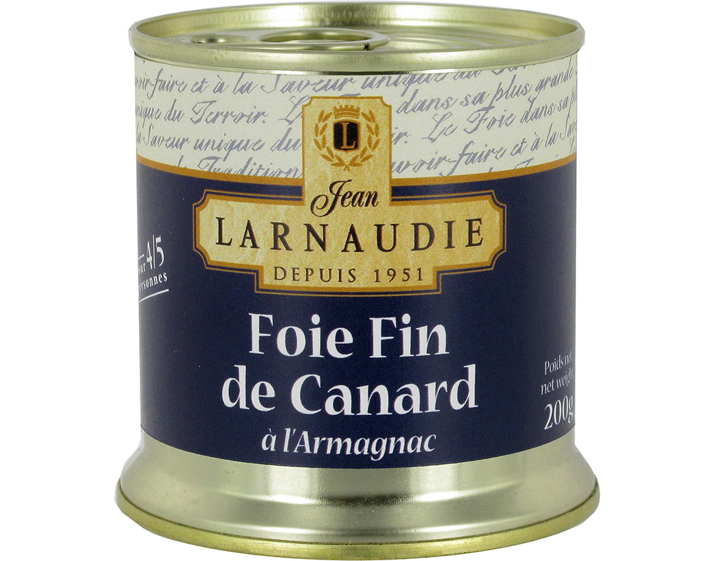 FOIE FIN LARNAUDIE PATO COM ARMAGNAC 200 G