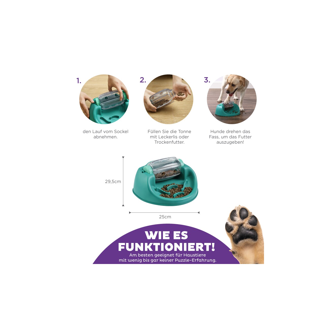 Nina Ottosson Dog Spin N' Eat Intelligenzspielzeug