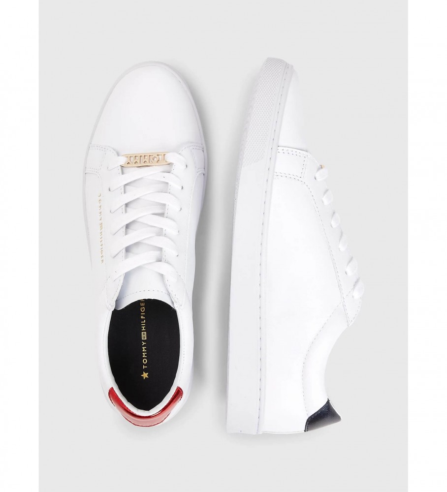 Tênis Tommy Hilfiger Essential de couro branco