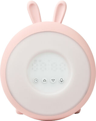 Rabbit & Friends Wake Up Lamp, Soft Rose