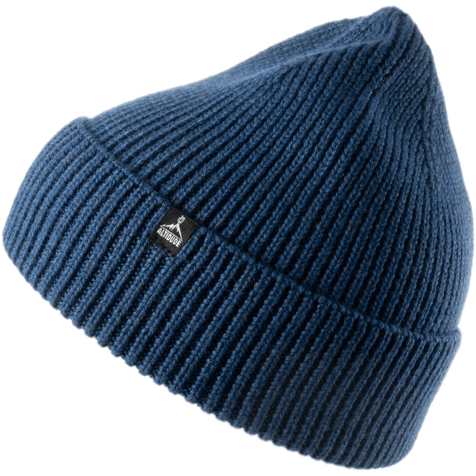 ALTIDUDE Winter Mütze Solid Ripp Strickmütze Unisex Beanie 100% Merino Wolle Farbe: Brown