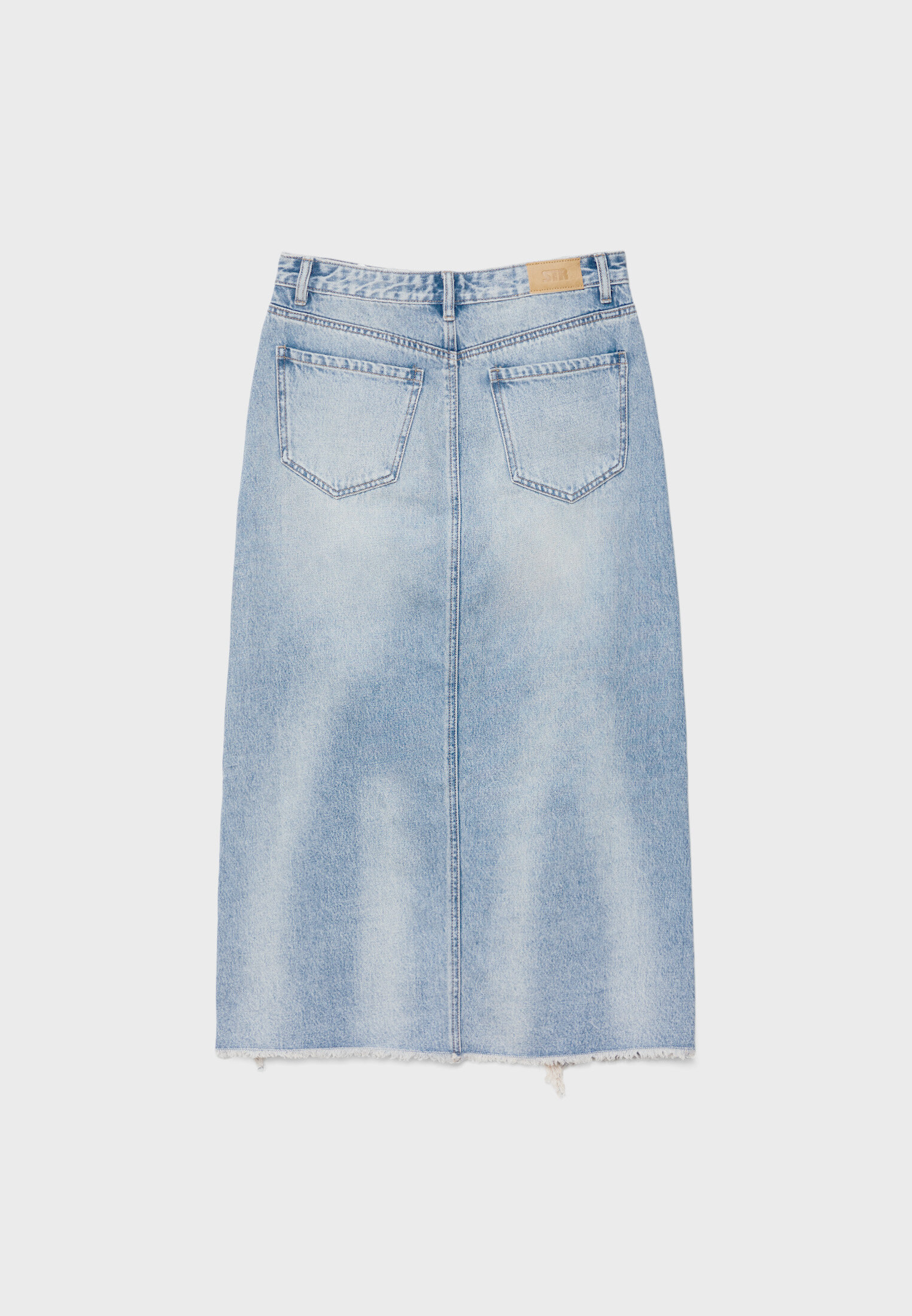 Saia jeans rasgada