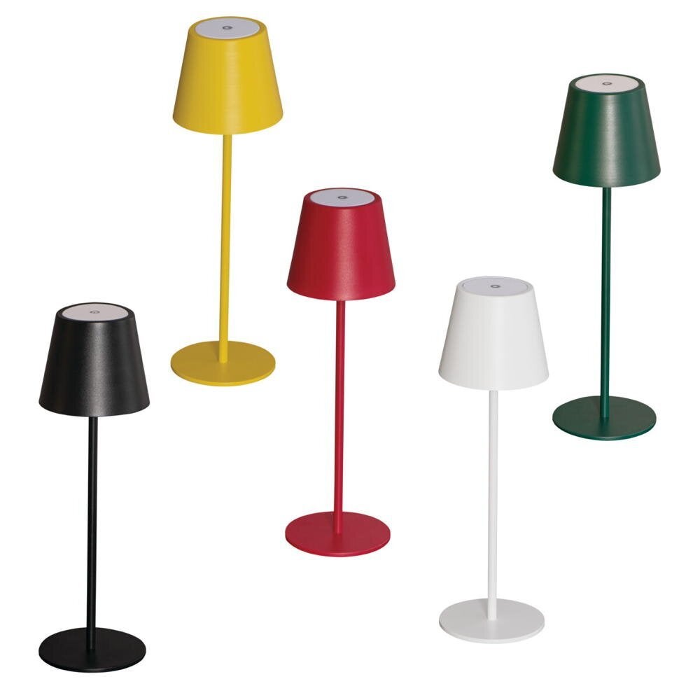 LED oplaadbare tafellamp Inita in geel 1,2W 165lm IP54