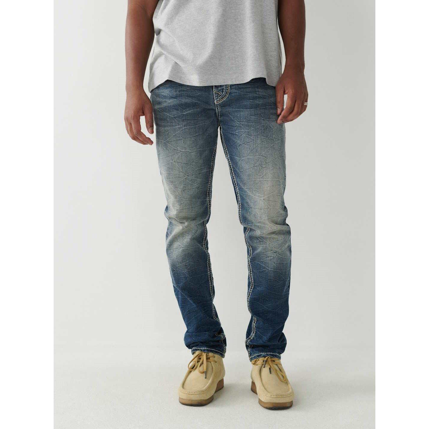 True Religion Rocco Super QT Stitch Skinny Jeans Mens