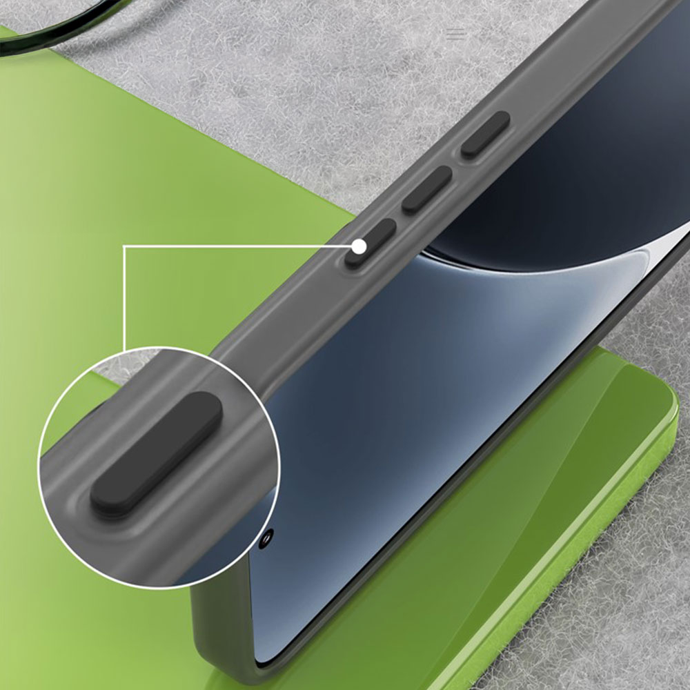 Xiaomi 15 Hybrid Hülle TPU Bumper Slim Design MagSafe-Modul Matt - Schwarz / Transparent