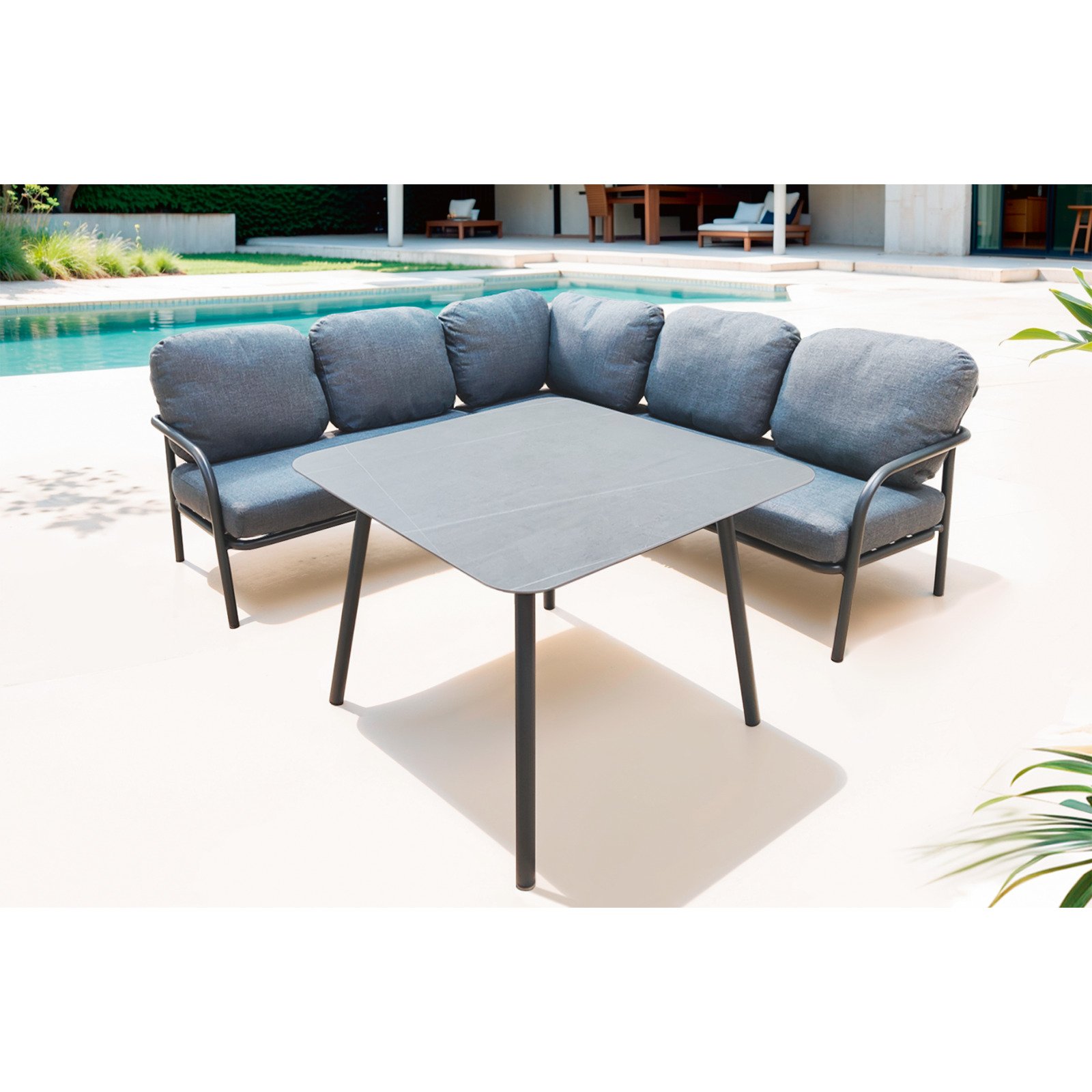 Gartenlounge Hamm Corner anthrazit
