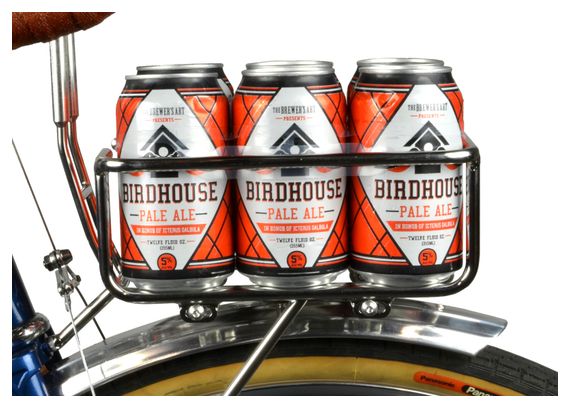 Panier VéloOrange Six Pack Argent