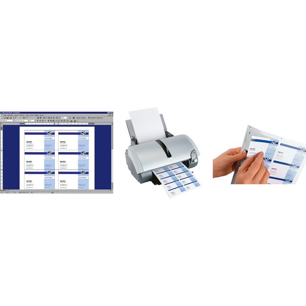 Cartes de visite 3C, 85 x 55 mm, 225 g/m2