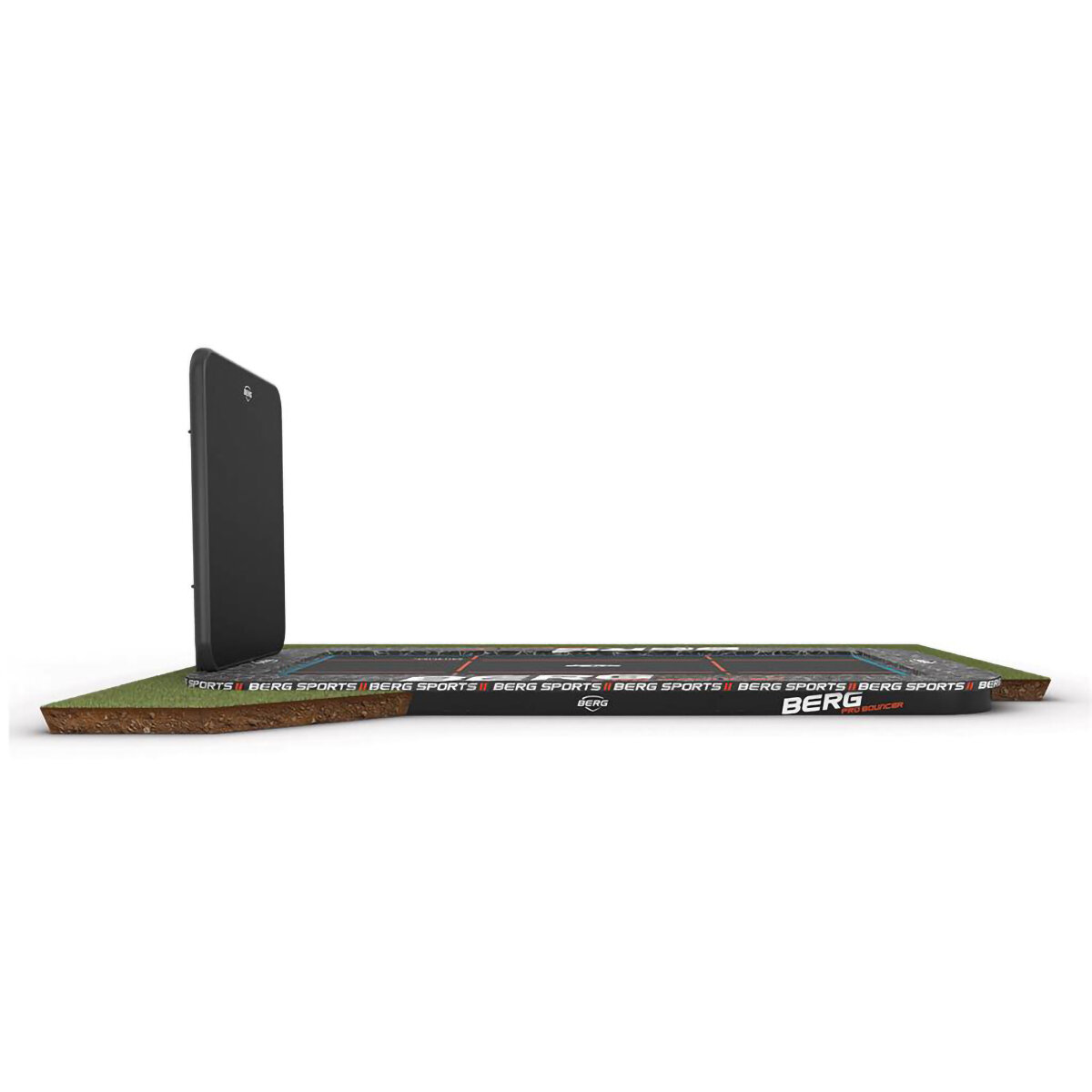 Bergtoys Berg Ultim Pro Bouncer Trampolin Flatground Schwarz 500 cm. Aerowall 2x2